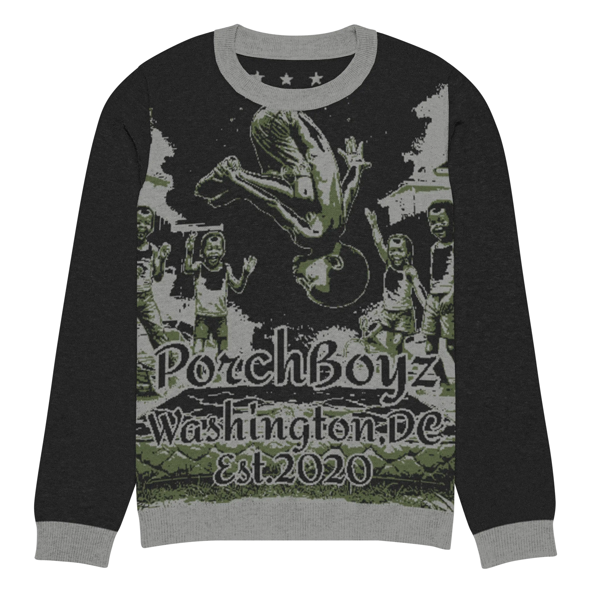 Porchboyz "Vintage" Knitted crew neck sweater