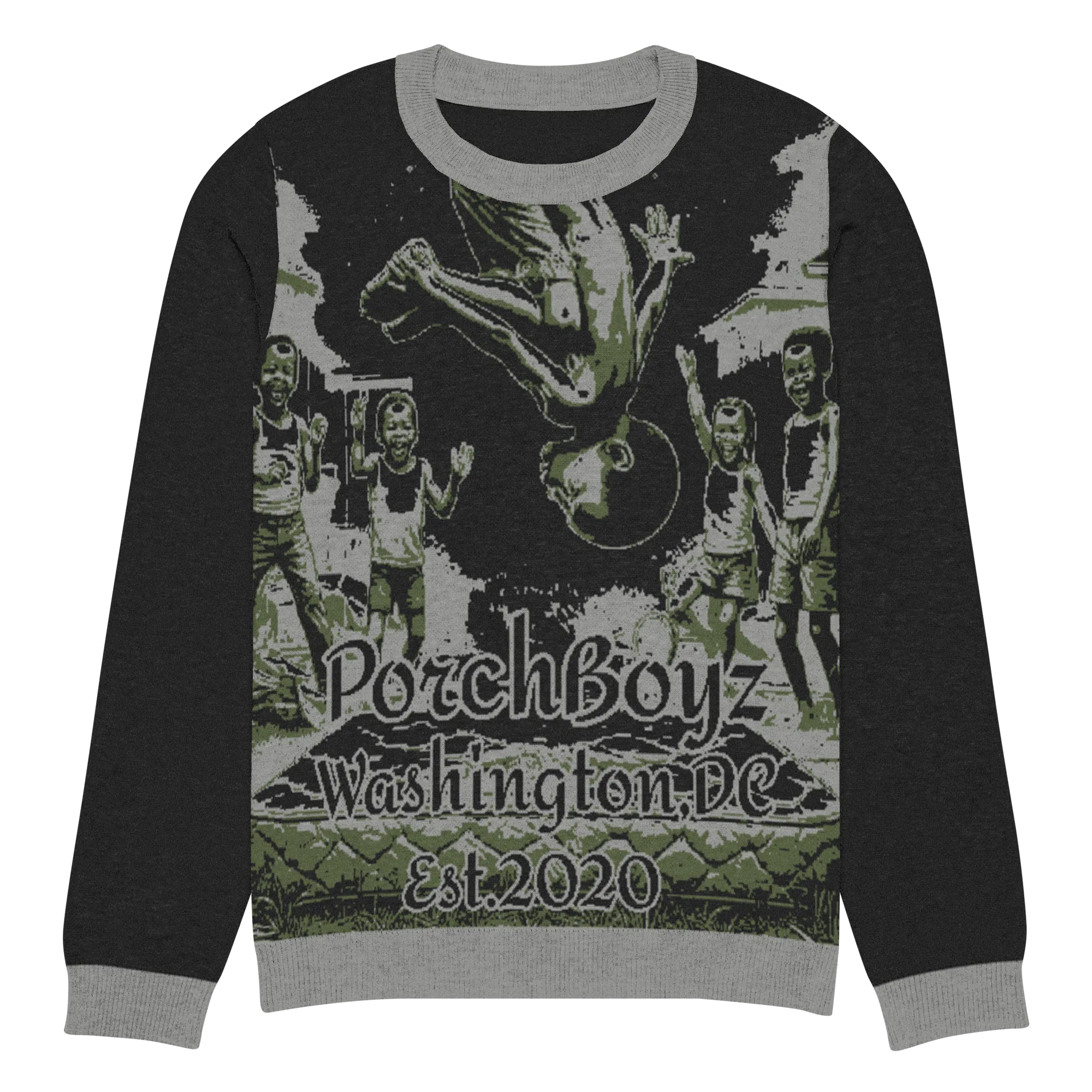 Porchboyz "Vintage" Knitted crew neck sweater