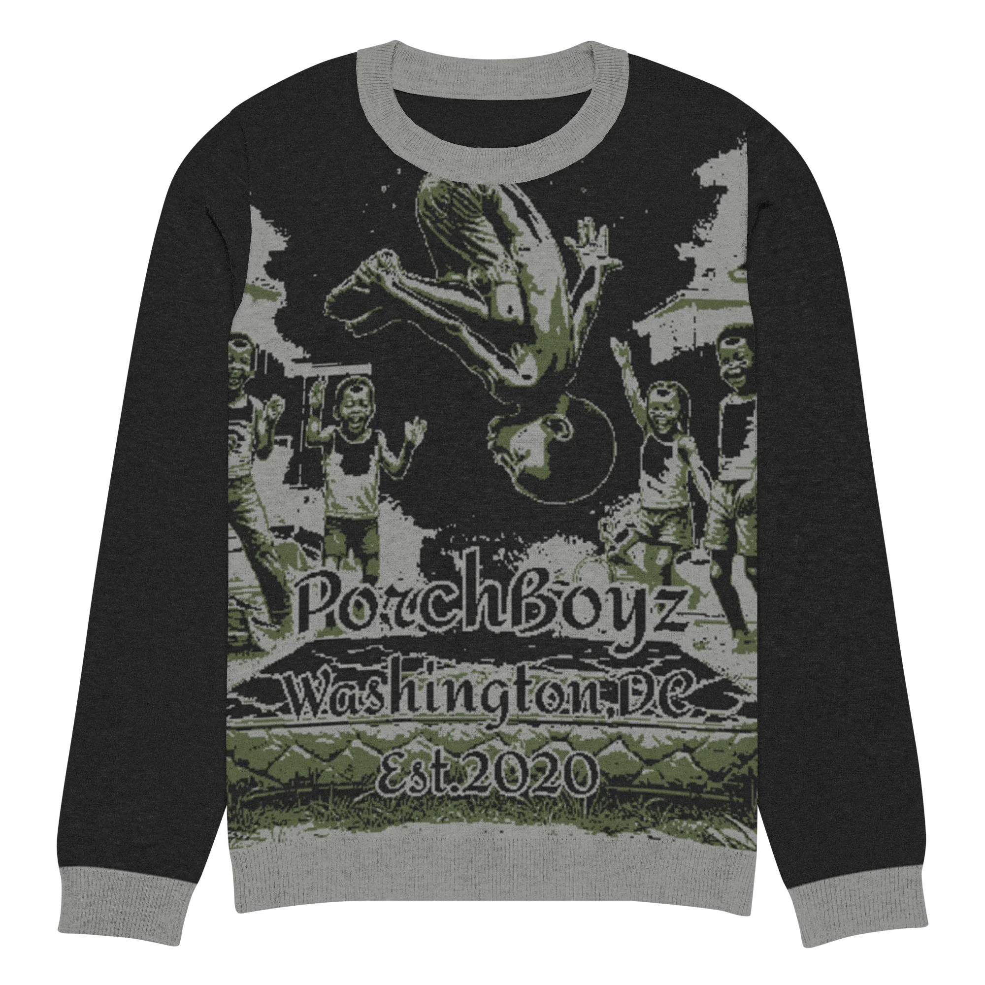 Porchboyz "Vintage" Knitted crew neck sweater