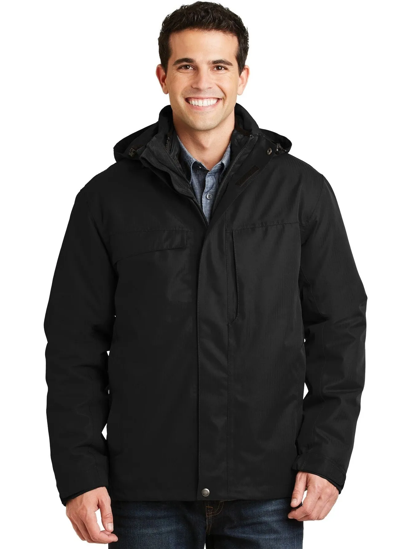 Port Authority Herringbone 3-In-1 Parka