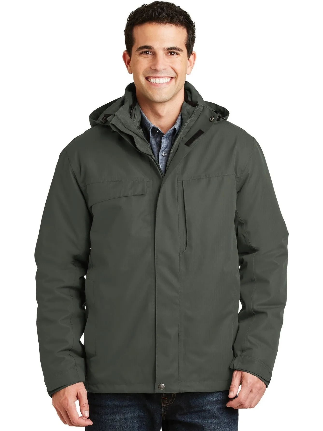 Port Authority Herringbone 3-In-1 Parka