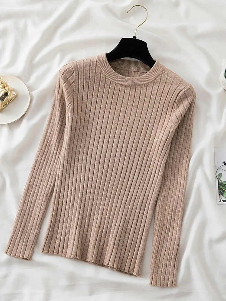 Round O-Neck Pullover Sweater Top