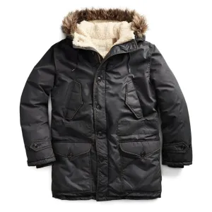 RRL by Ralph Lauren Faux-Fur-Trim Parka Deep Navy