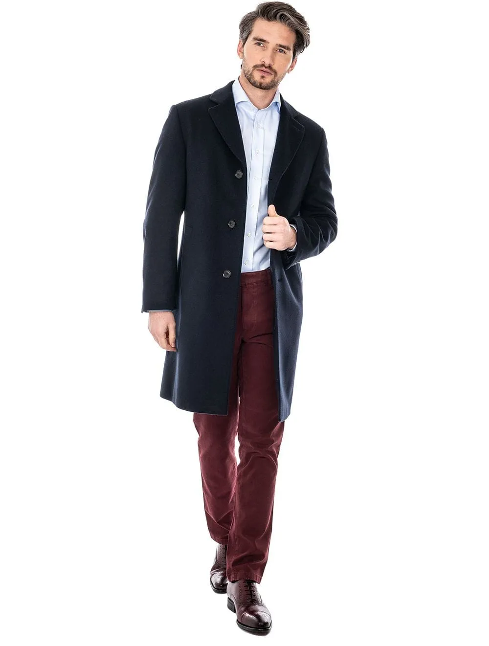 Ruben Overcoat Navy