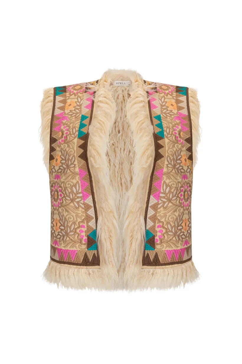 Rue Embroidered Vest