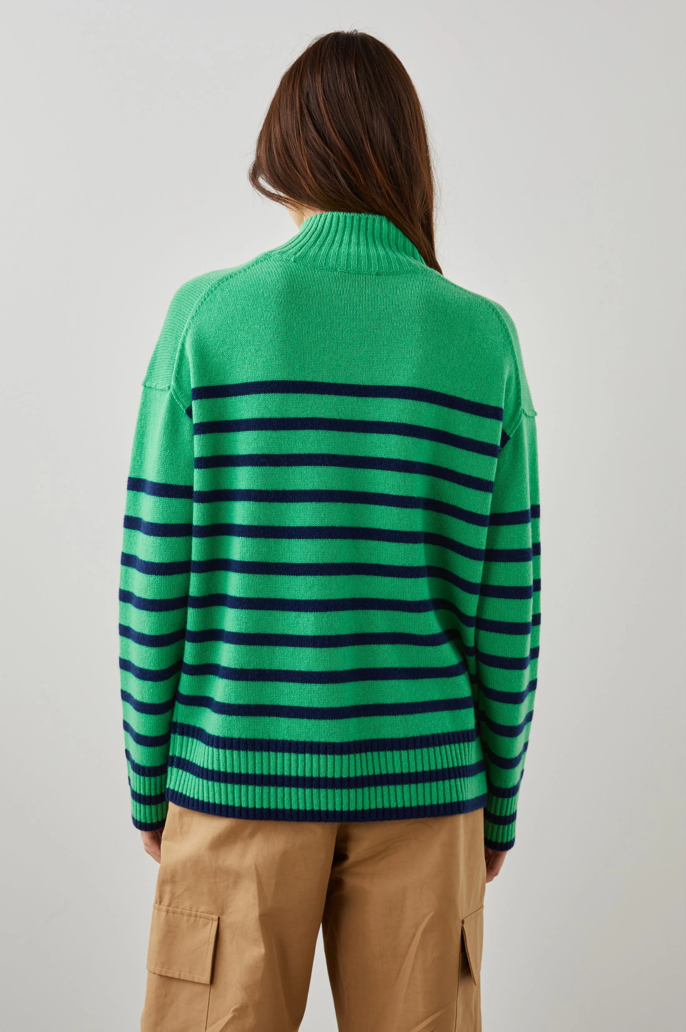 SASHA SWEATER - KELLY NAVY STRIPE