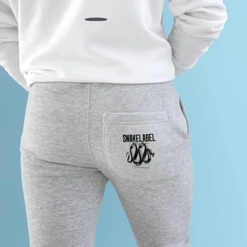 Snake Unisex Fleece Joggers with 80% Cotton Blend & Ribbed Cuffs