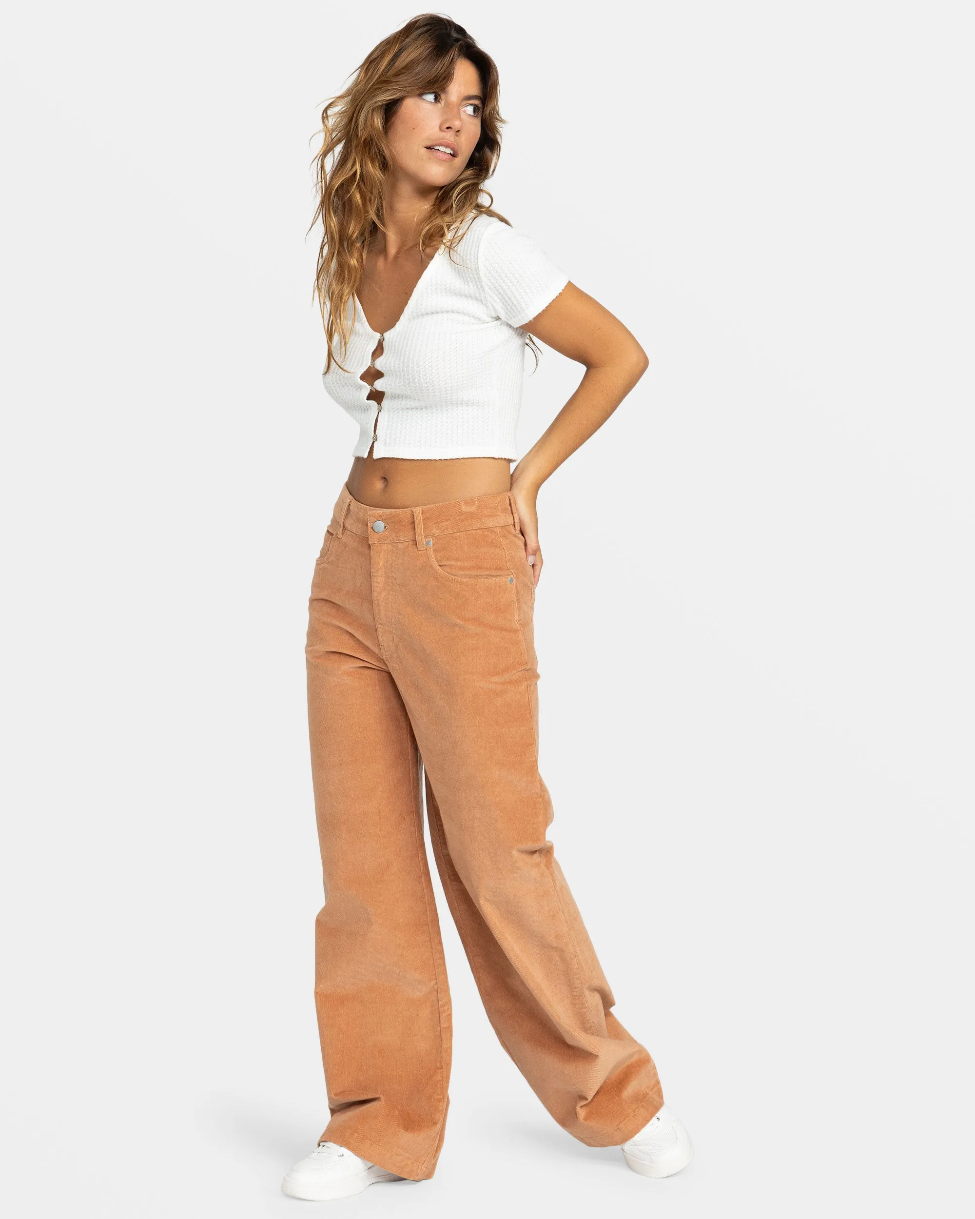 Surf On Cloud Corduroy Pants - Camel