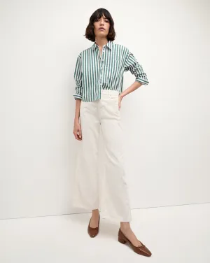 Taylor Corduroy Cropped Wide-Leg Pant