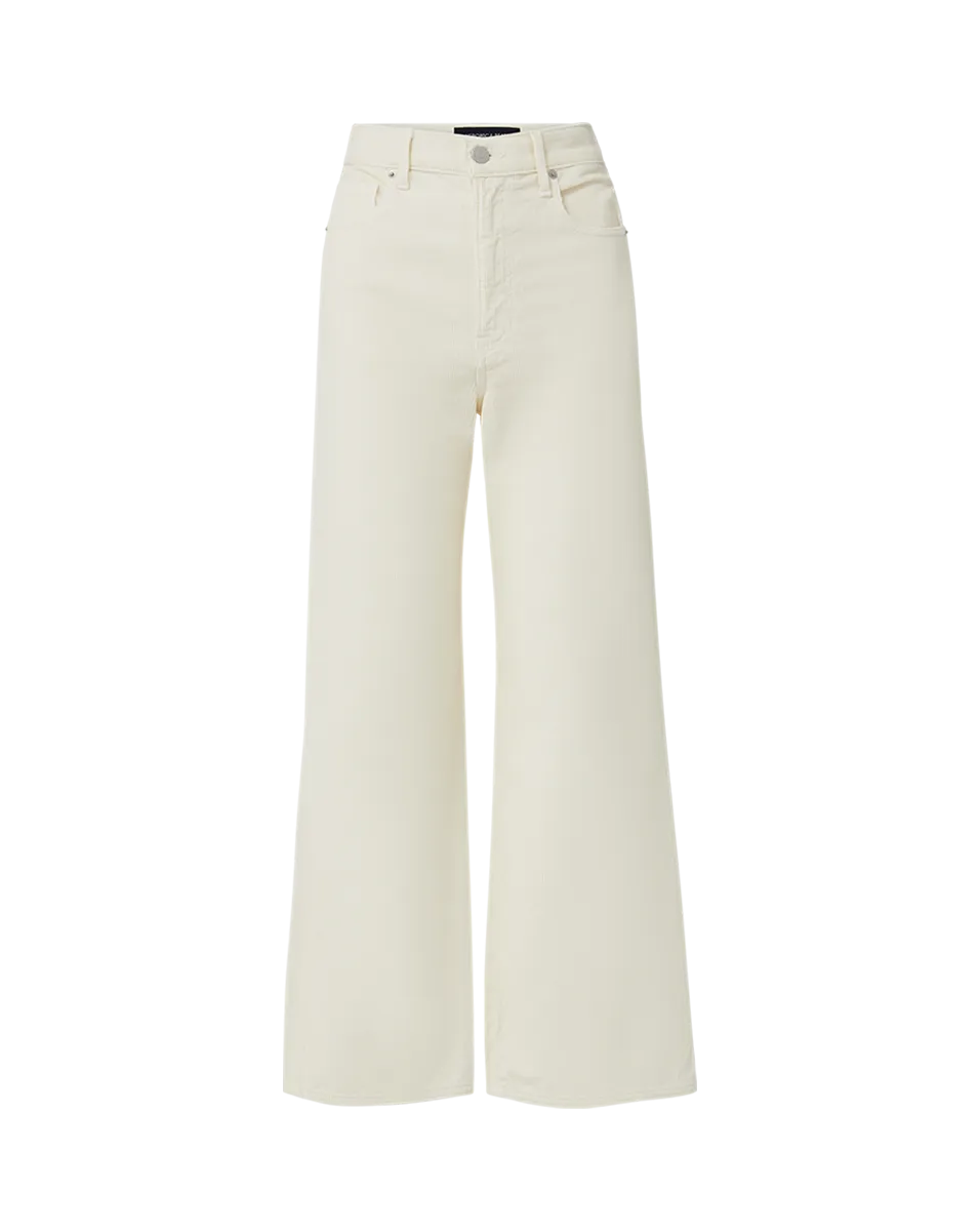 Taylor Corduroy Cropped Wide-Leg Pant