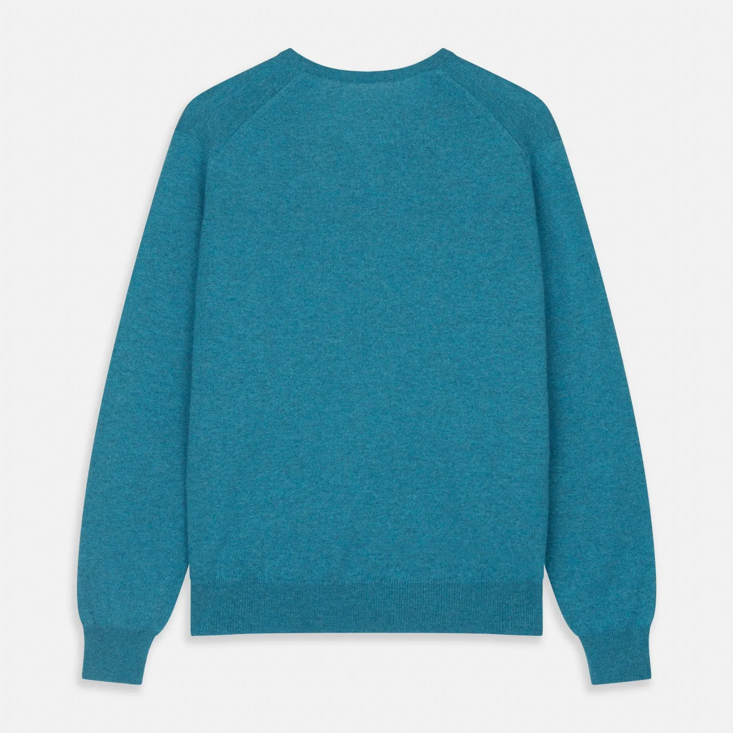 Teal Paden V-Neck Jumper