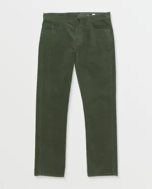 Volcom Solver 5 Pocket Corduroy Pants - SQUADRON GREEN