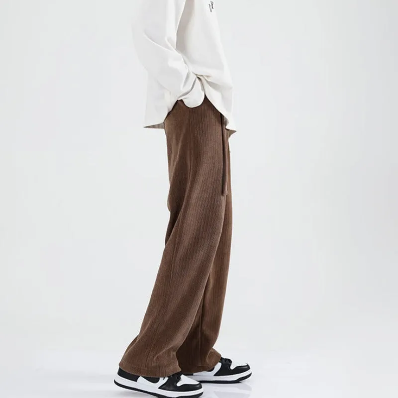 Wide Leg Corduroy Pants with Belt