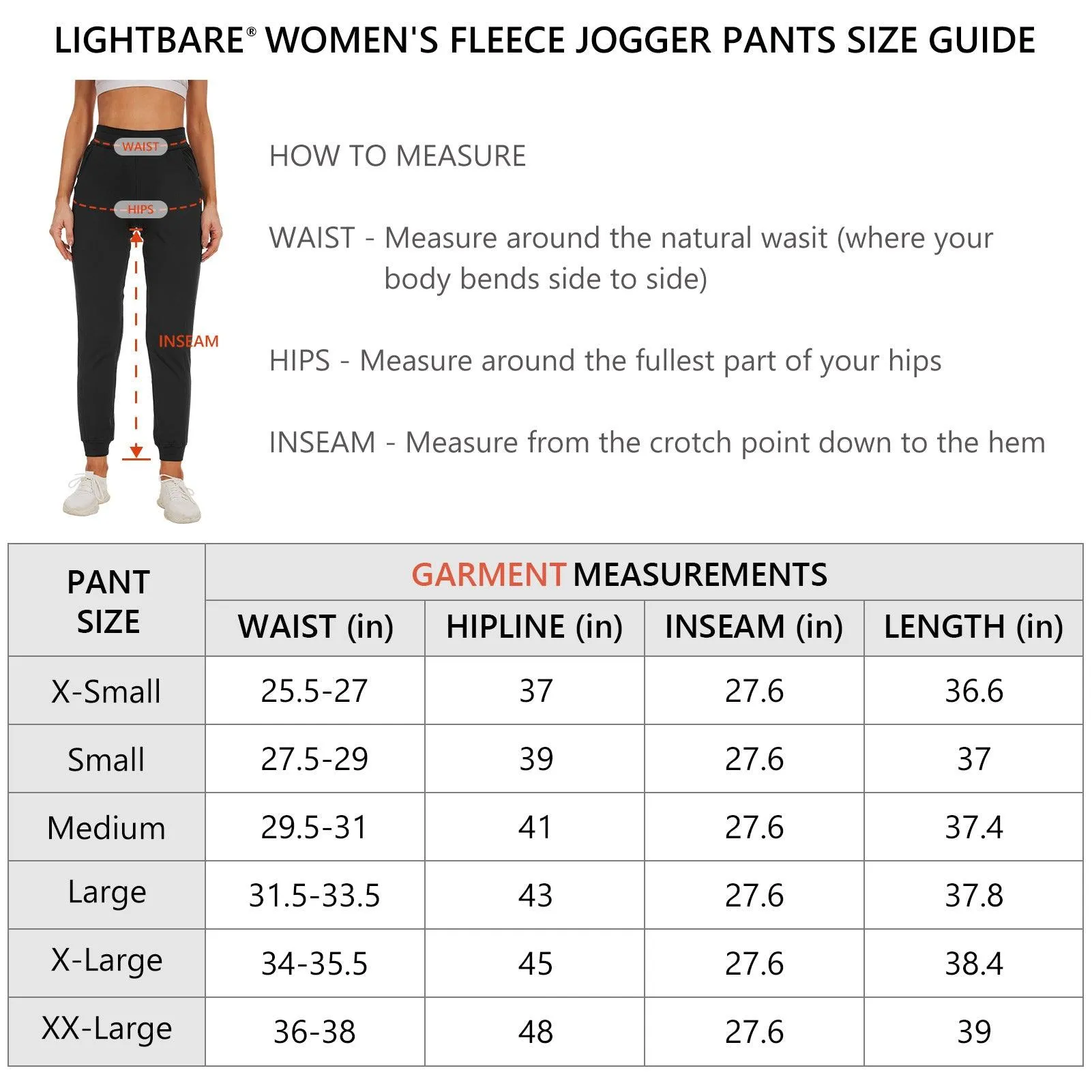 Women's Fleece Lined Jogger Pants LB12W