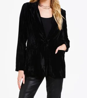 Wylie Black Velvet Blazer